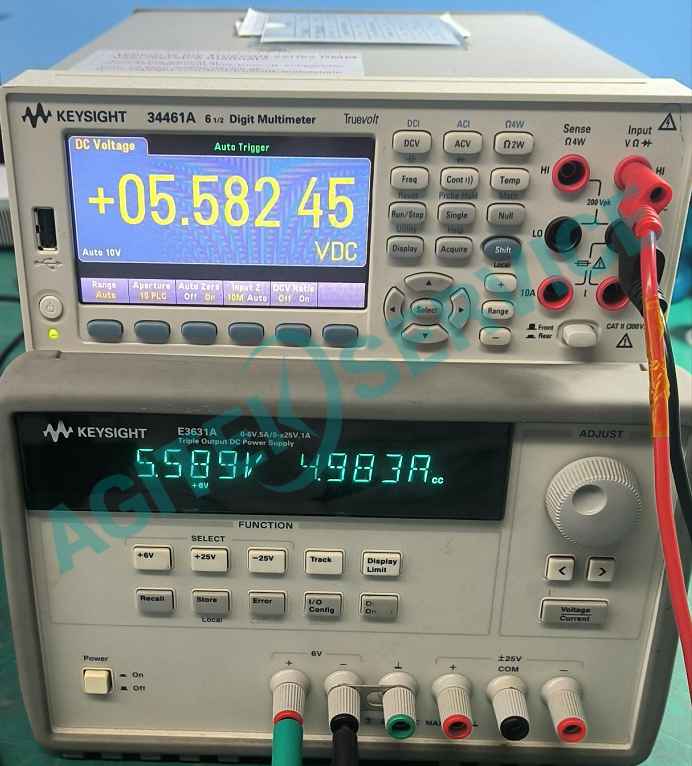 是德科技E3631A可調電源加電開機黑屏維修