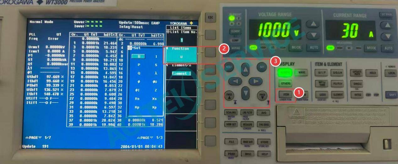 Yokogawa橫河WT3000 功率分析儀諧波測量