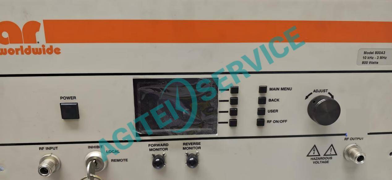 AR 800A3 功率放大器開機黑屏，顯示屏無顯示維修案例