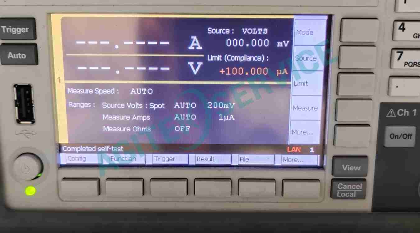 是德B2902A源表模塊一輸出報錯
