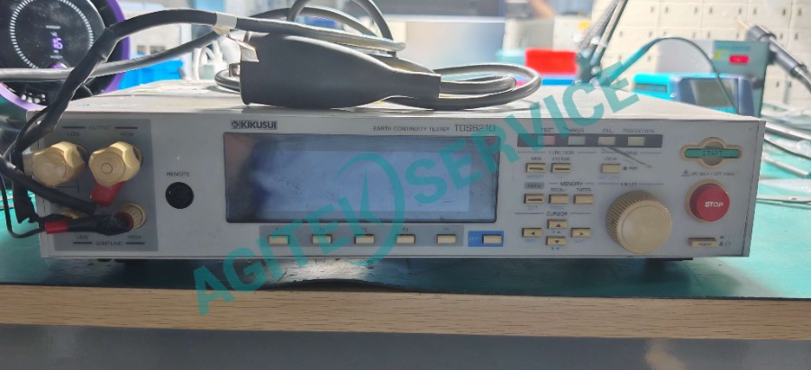Kikusui 菊水TOS6210 接地電阻測試儀報錯OVER VA維修案例
