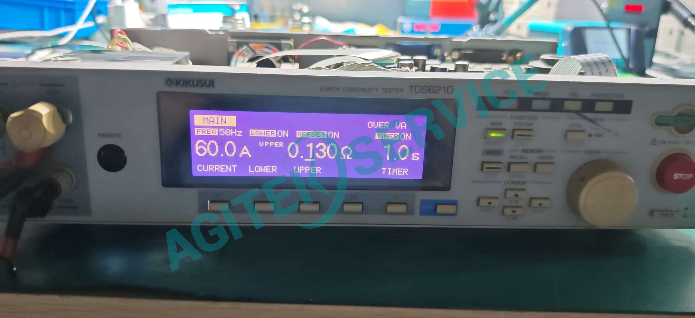 菊水TOS6210 接地電阻測試儀報錯OVER VA故障圖