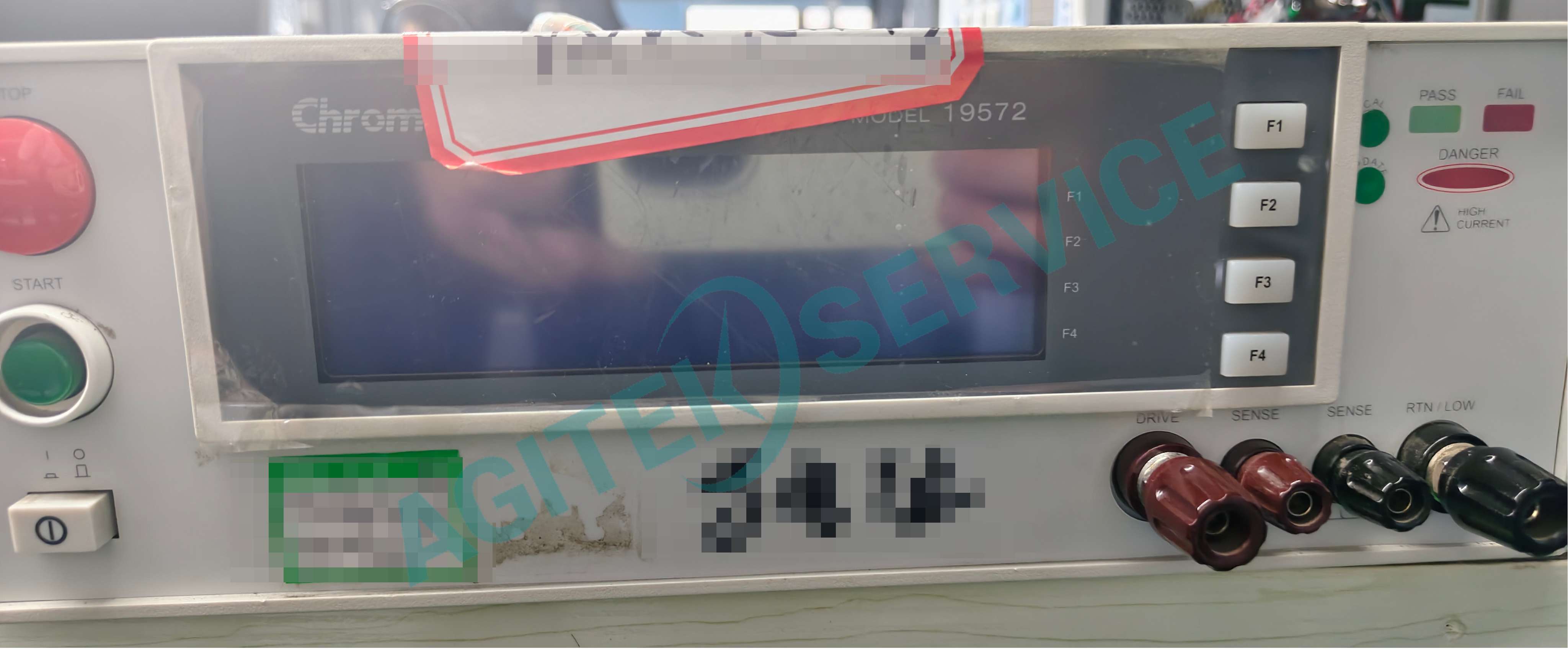 chroma 致茂19572 接地電阻測試儀開機白屏維修案例