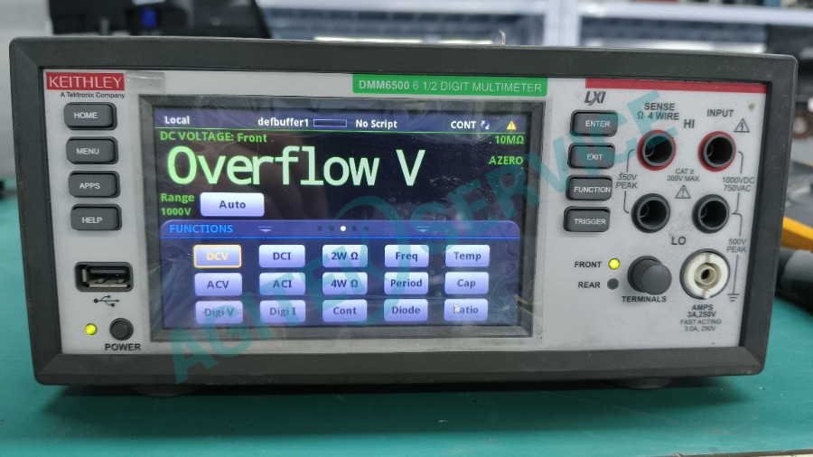 DMM6500DMM6500 六位半數字萬用表overflow故障圖