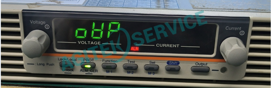 固緯PSU-150-10可編程電源輸出電壓直接報錯故障圖