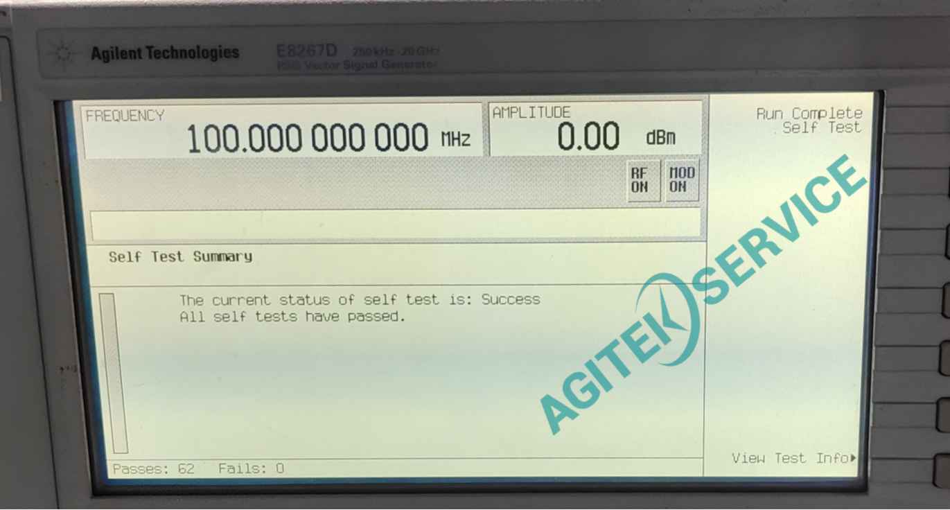 是德E8267D PSG矢量信號發生器常見故障代碼及解決方法全攻略