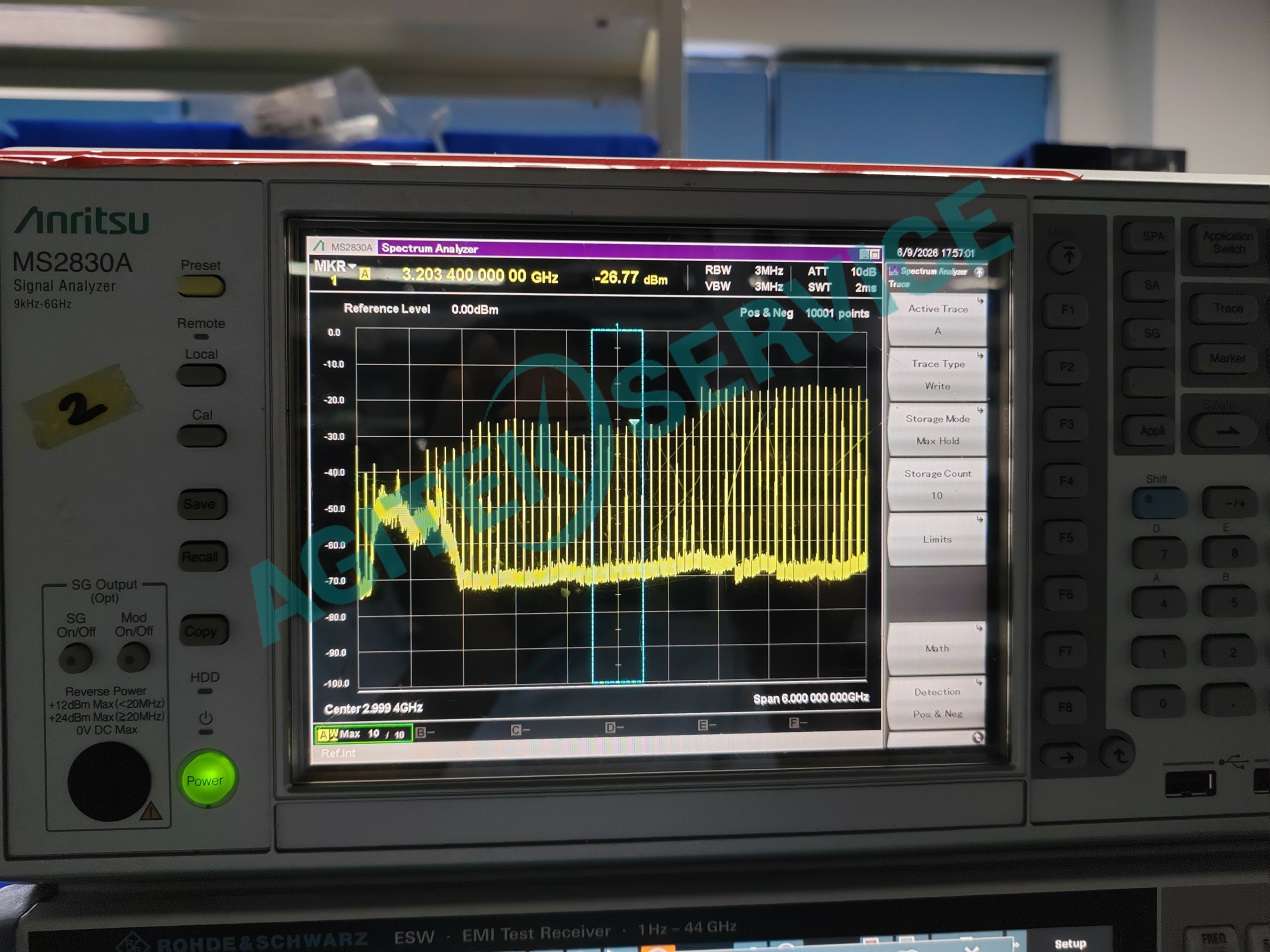 Anritsu MS2830A頻譜儀頻響超差、低頻偏低維修過程-深夜福利AV測試科技安立維修服務中心