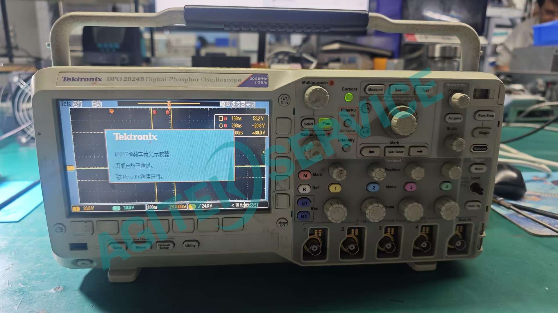 泰克DPO2024B 示波器故障修複照片